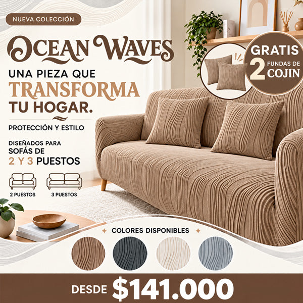 Protectores de sofá Ocean Waves